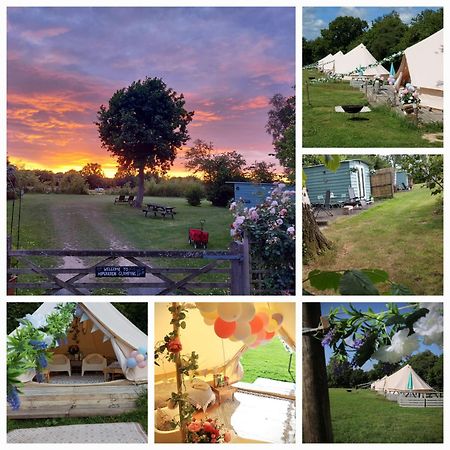 Hopgarden Glamping - Luxury 6M Bell Tent Wadhurst ภายนอก รูปภาพ