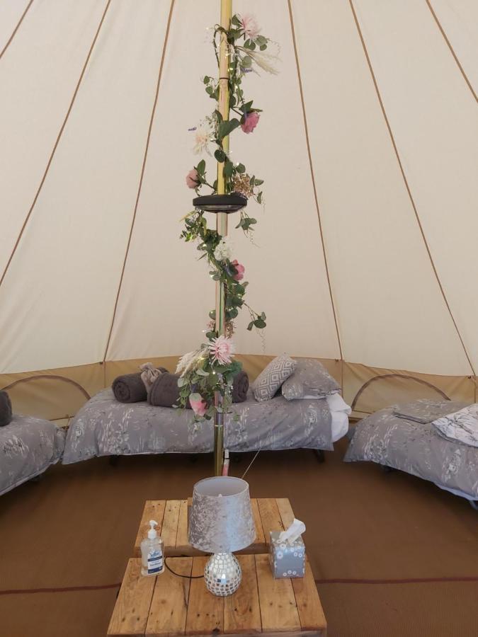 Hopgarden Glamping - Luxury 6M Bell Tent Wadhurst ภายนอก รูปภาพ