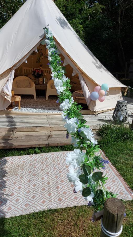 Hopgarden Glamping - Luxury 6M Bell Tent Wadhurst ภายนอก รูปภาพ