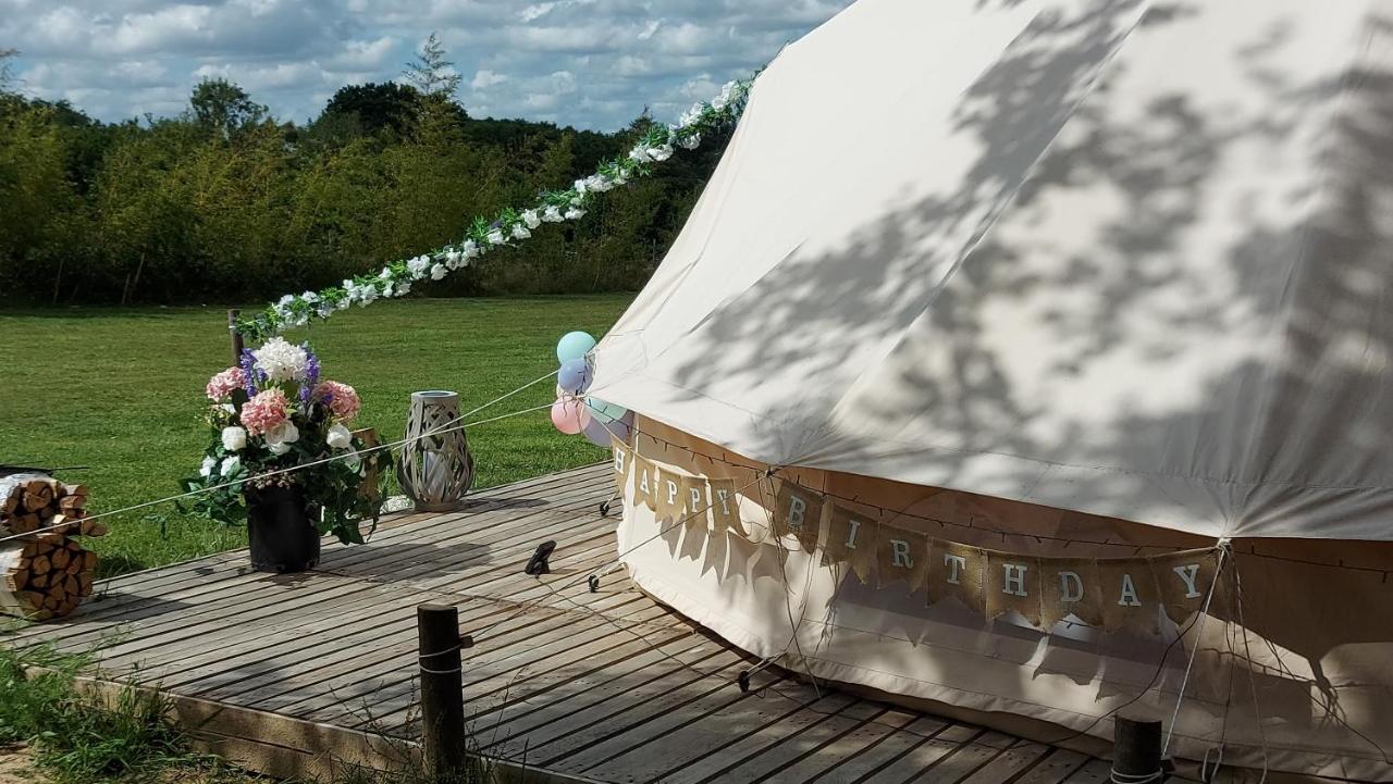Hopgarden Glamping - Luxury 6M Bell Tent Wadhurst ภายนอก รูปภาพ