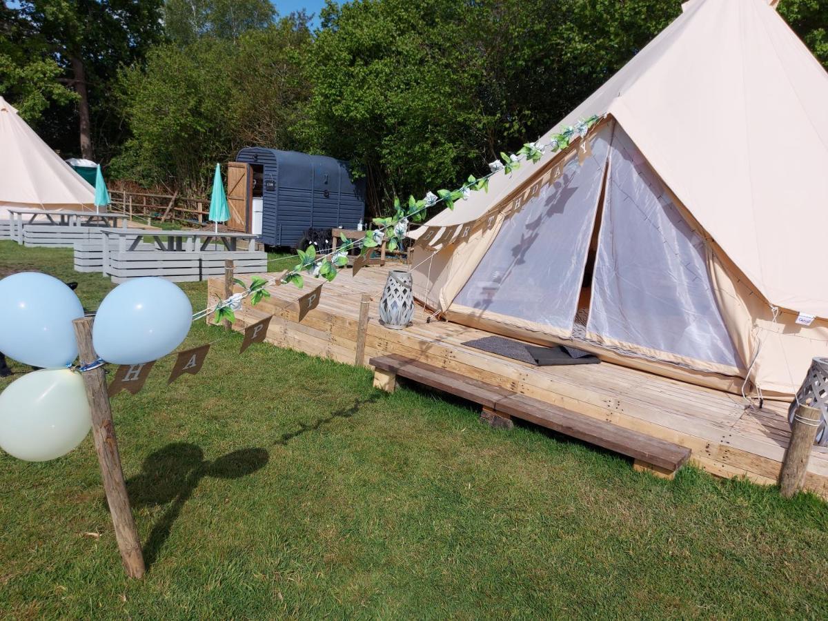 Hopgarden Glamping - Luxury 6M Bell Tent Wadhurst ภายนอก รูปภาพ